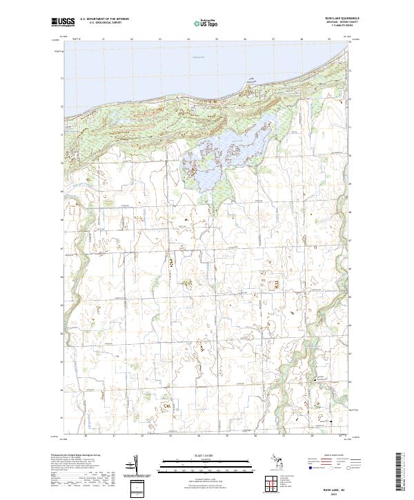 USGS Topographic Map – Rush Lake