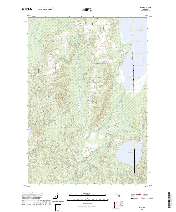 USGS Topographic Map – Rust