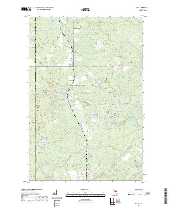 USGS Topographic Map – Sagola