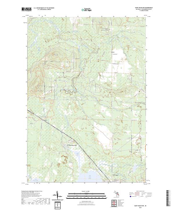 USGS Topographic Map – Saint Helen NW