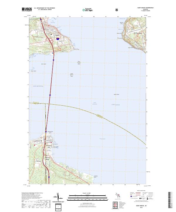 USGS Topographic Map – Saint Ignace