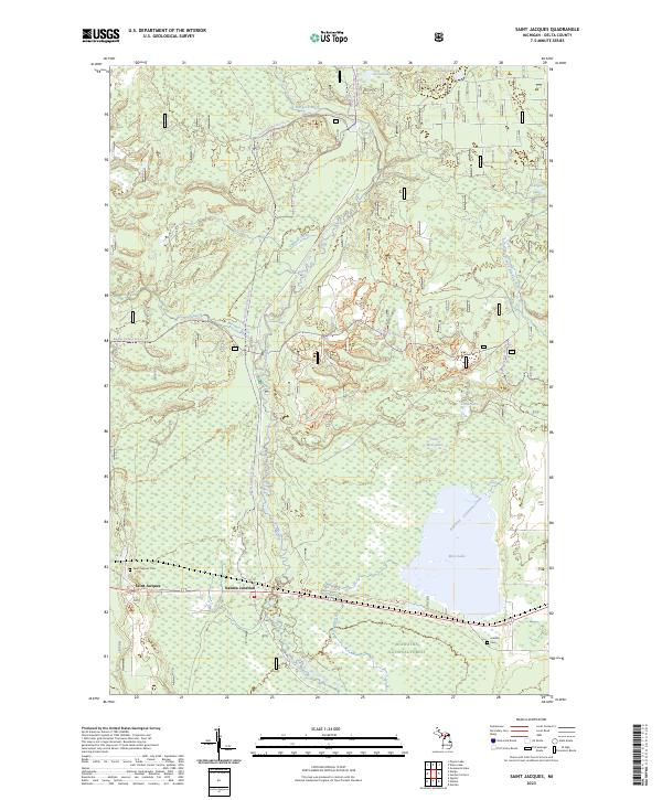 USGS Topographic Map – Saint Jacques