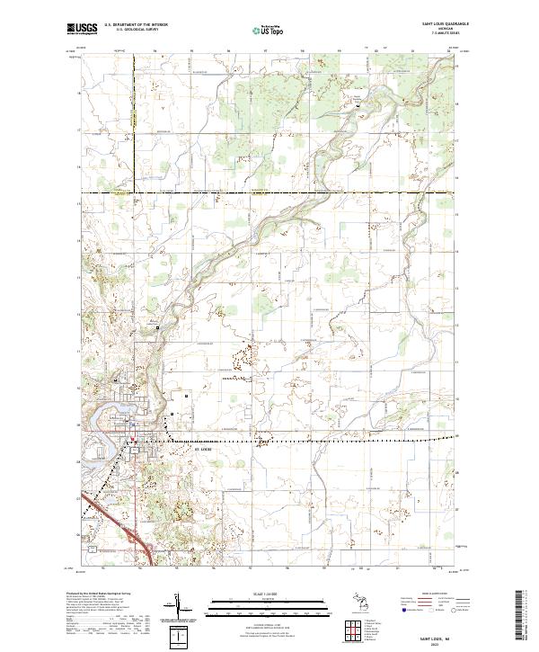 USGS Topographic Map – Saint Louis