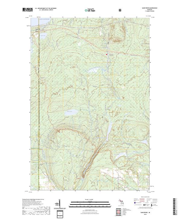 USGS Topographic Map – Sand River