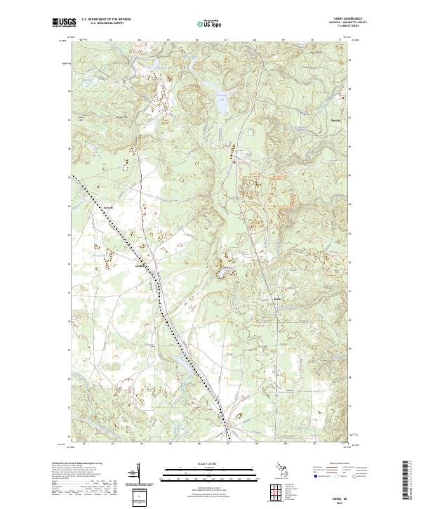 USGS Topographic Map – Sands