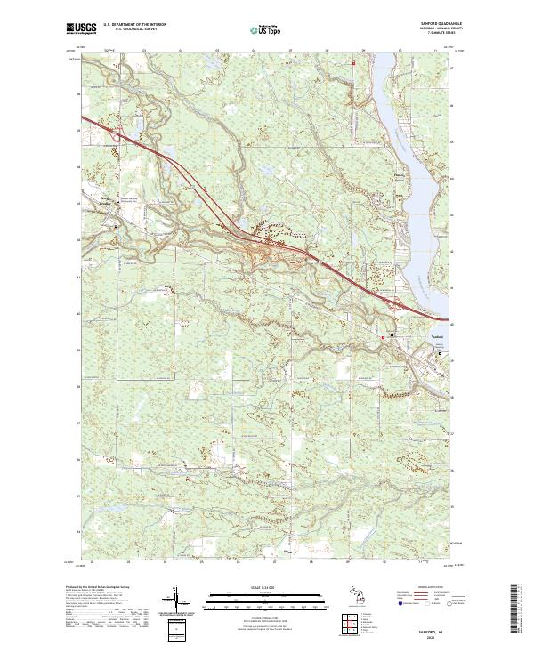 USGS Topographic Map – Sanford