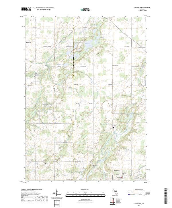 USGS Topographic Map – Saubee Lake