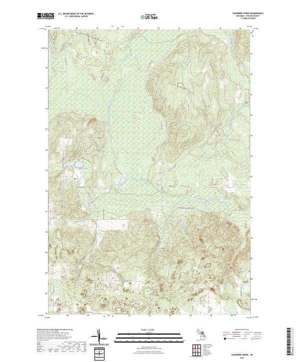 USGS Topographic Map – Saunders Creek