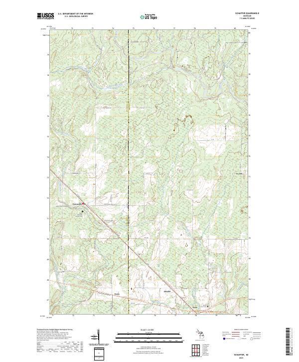 USGS Topographic Map – Schaffer