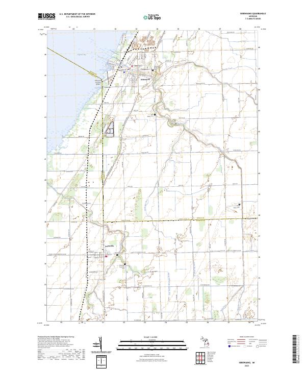 USGS Topographic Map – Sebewaing