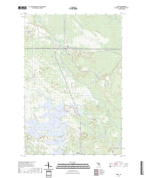 USGS Topographic Map – Seney