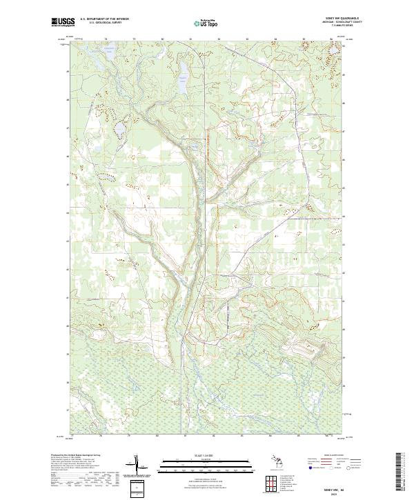 USGS Topographic Map – Seney NW