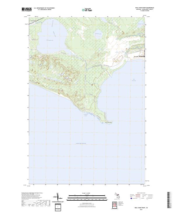 USGS Topographic Map – Seul Choix Point