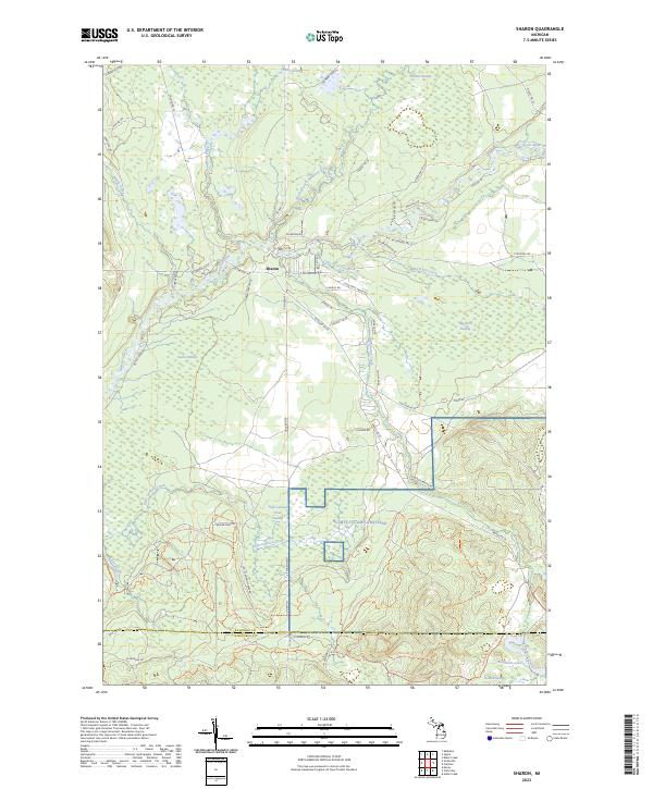 USGS Topographic Map – Sharon