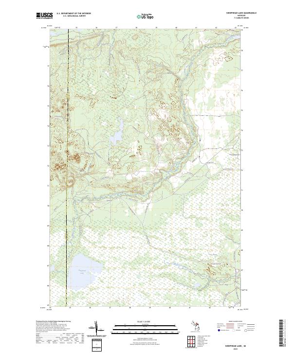 USGS Topographic Map – Sheephead Lake