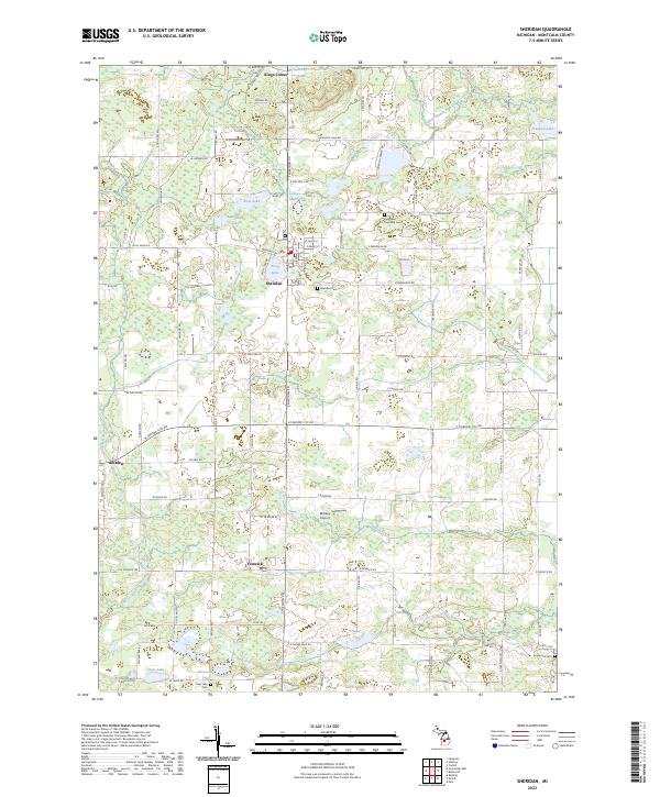 USGS Topographic Map – Sheridan