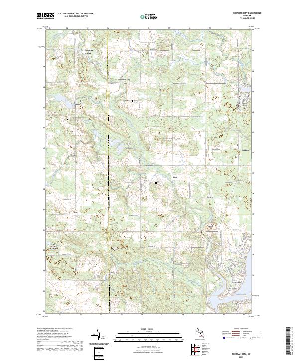USGS Topographic Map – Sherman City