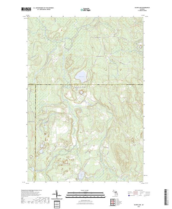 USGS Topographic Map – Silver Lake