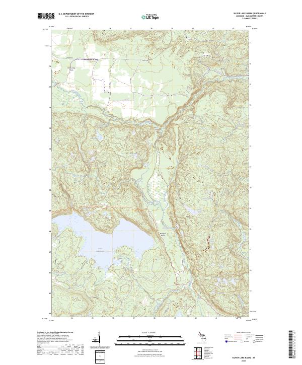 USGS Topographic Map – Silver Lake Basin