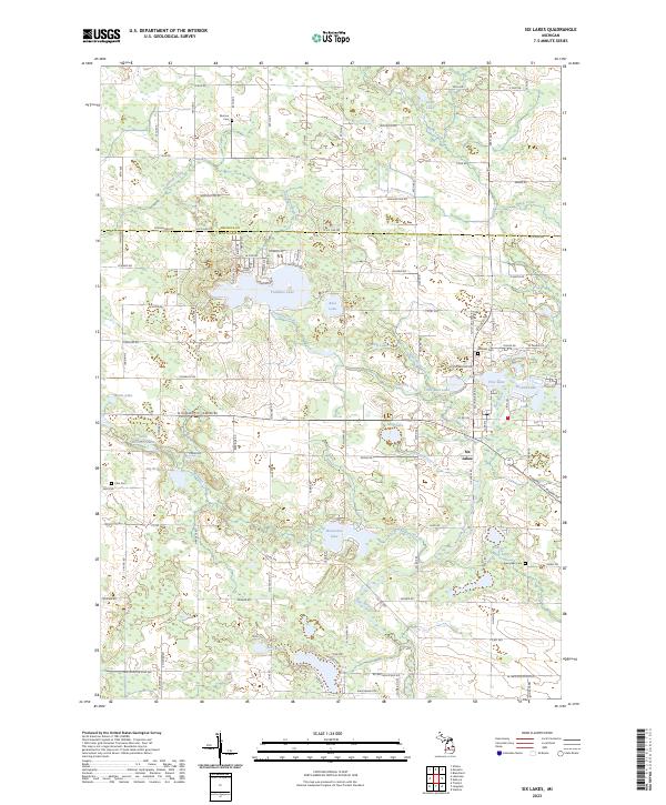 USGS Topographic Map – Six Lakes