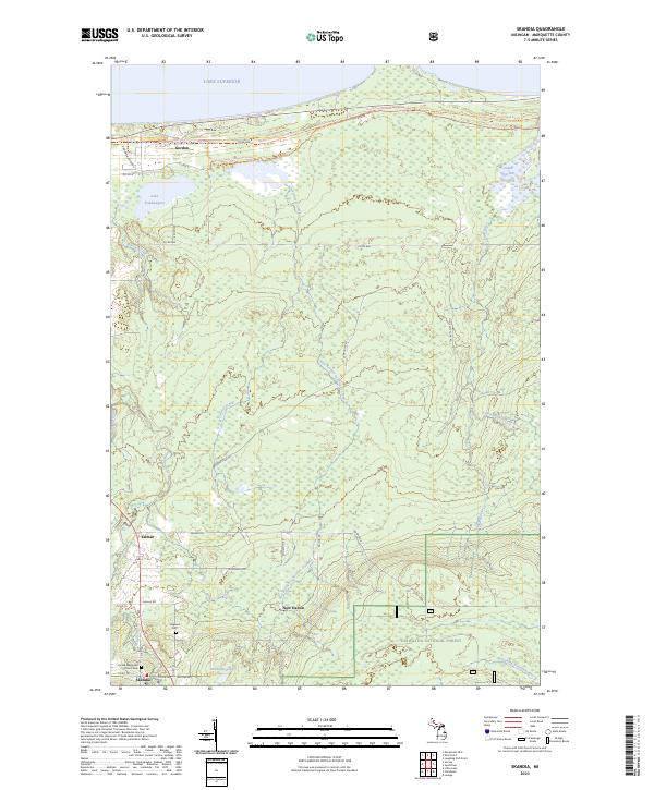 USGS Topographic Map – Skandia