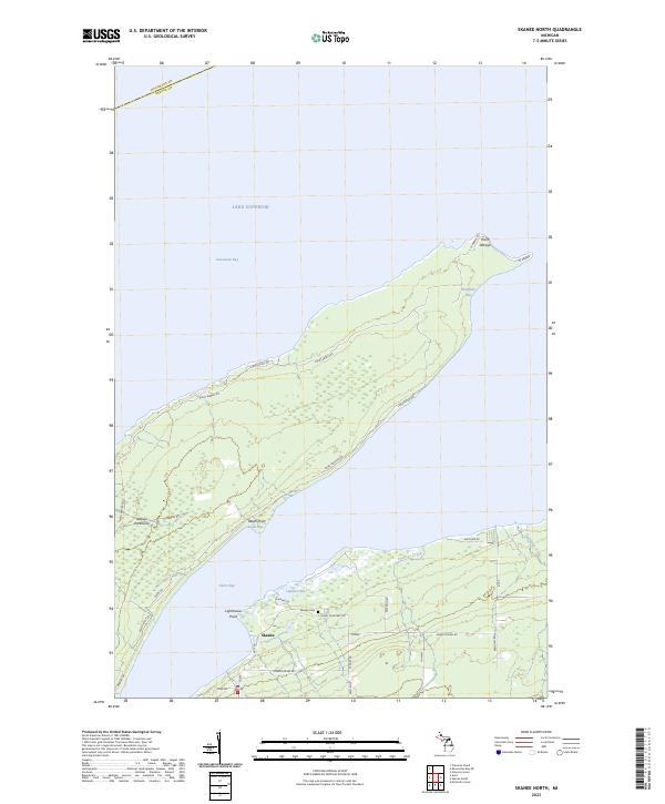 USGS Topographic Map – Skanee North