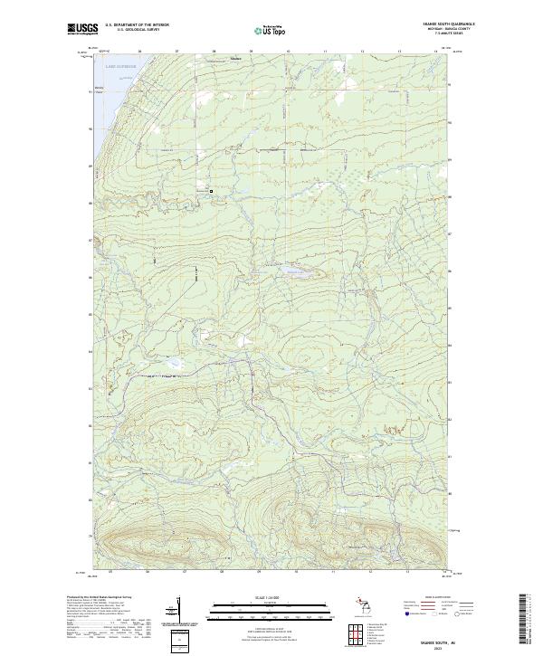 USGS Topographic Map – Skanee South