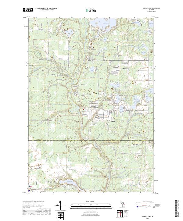 USGS Topographic Map – Skidway Lake