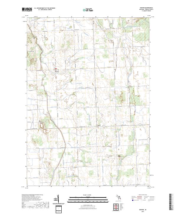 USGS Topographic Map – Snover