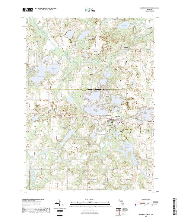 USGS Topographic Map – Somerset Center