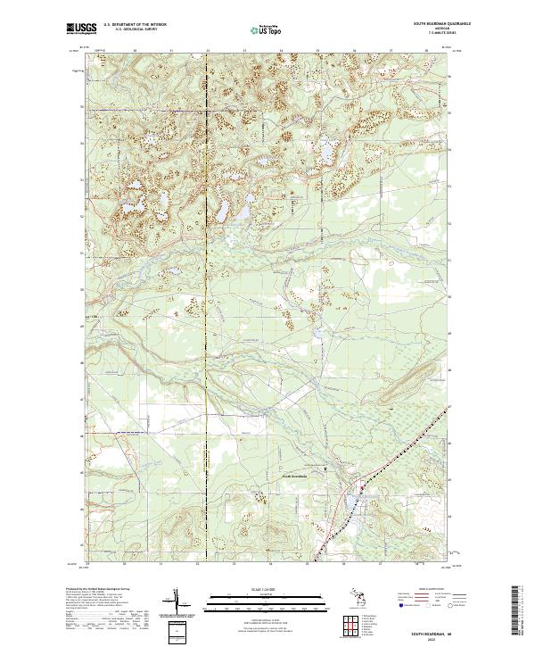 USGS Topographic Map – South Boardman