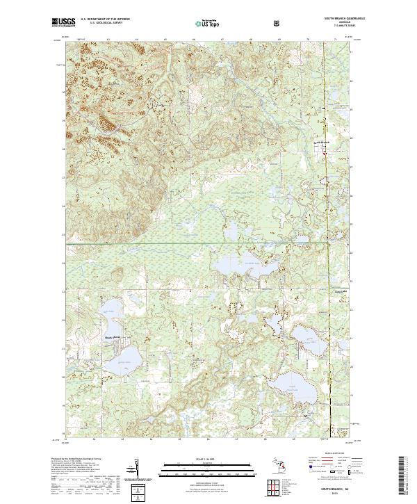 USGS Topographic Map – South Branch