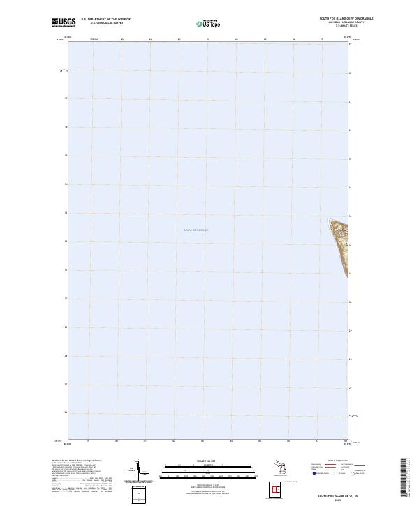 USGS Topographic Map – South Fox Island OE W
