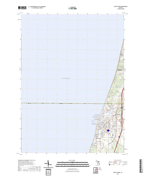 USGS Topographic Map – South Haven