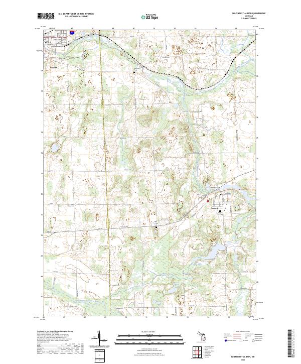 USGS Topographic Map – Southeast Albion