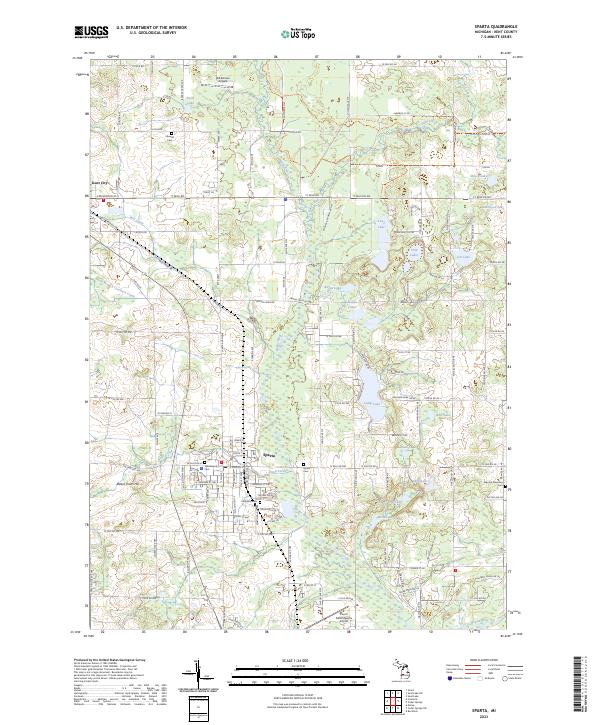 USGS Topographic Map – Sparta