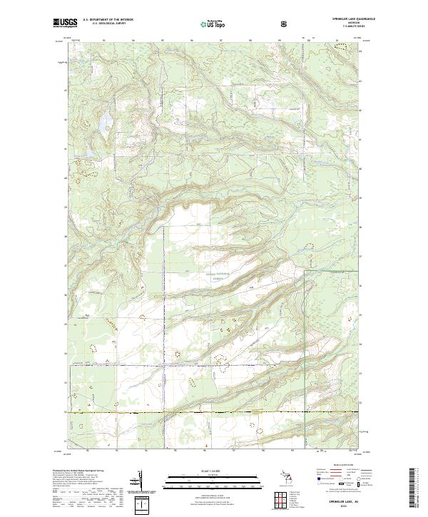 USGS Topographic Map – Sprinkler Lake