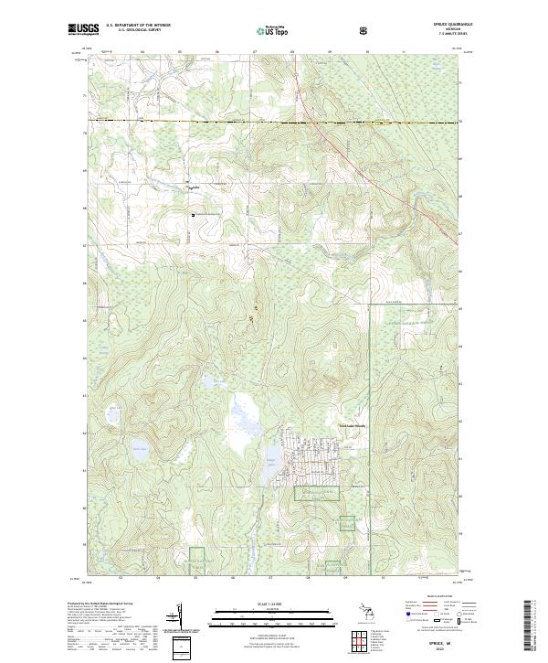 USGS Topographic Map – Spruce