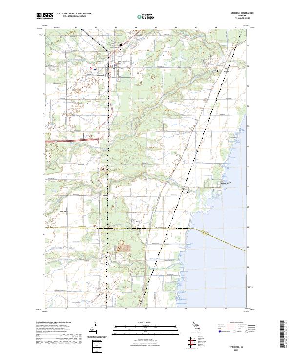 USGS Topographic Map – Standish