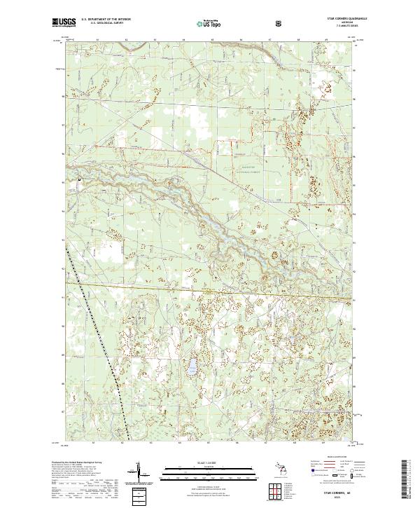 USGS Topographic Map – Star Corners