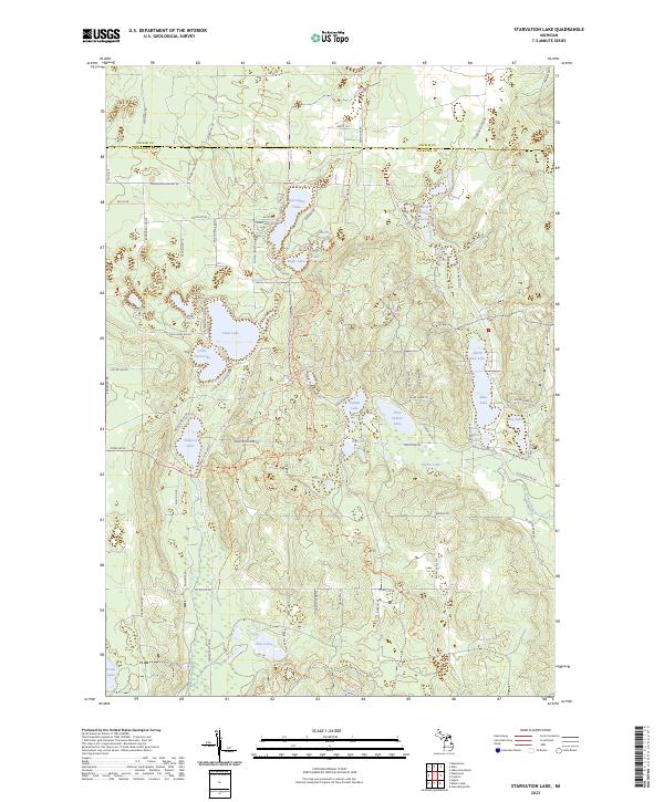 USGS Topographic Map – Starvation Lake