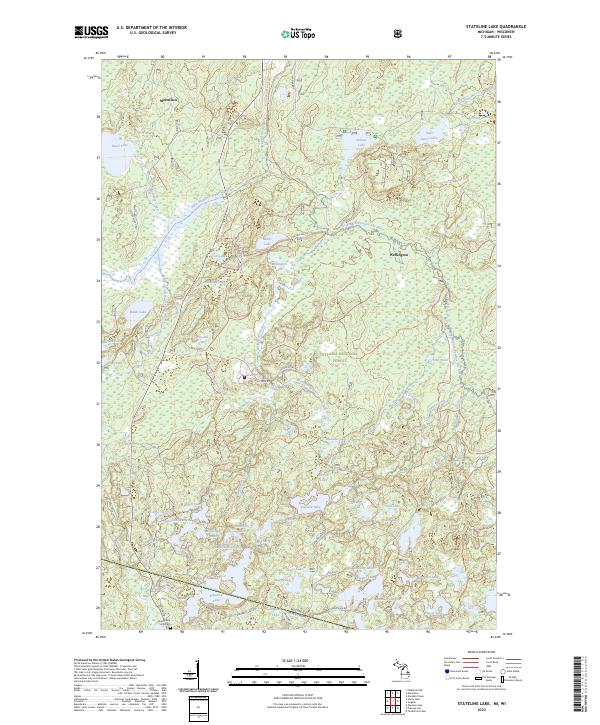 USGS Topographic Map – Stateline Lake