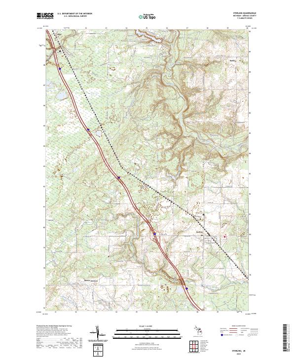 USGS Topographic Map – Sterling