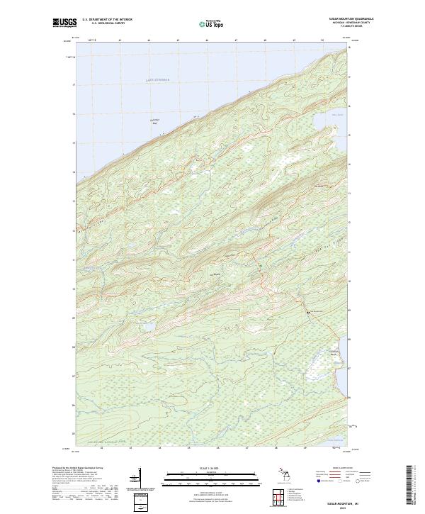 USGS Topographic Map – Sugar Mountain
