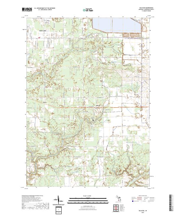 USGS Topographic Map – Sullivan