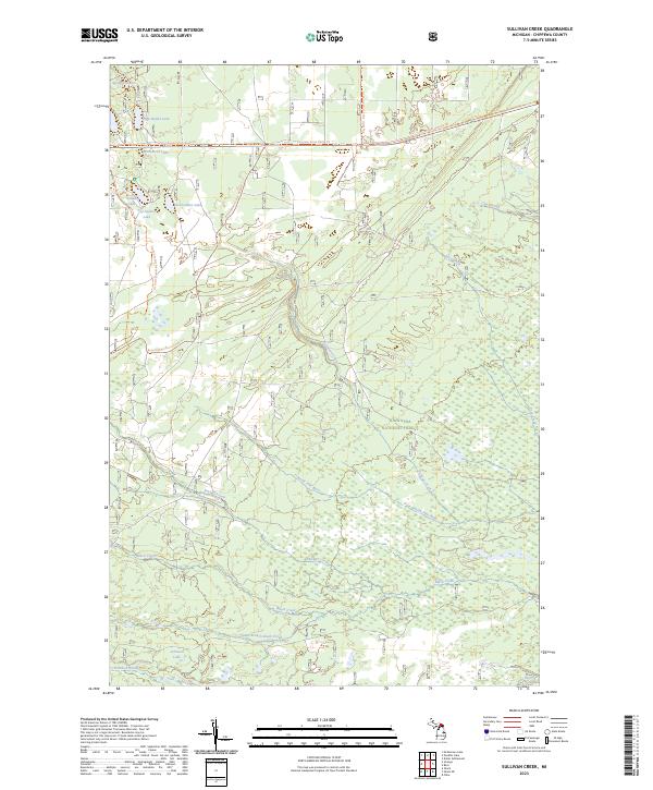 USGS Topographic Map – Sullivan Creek