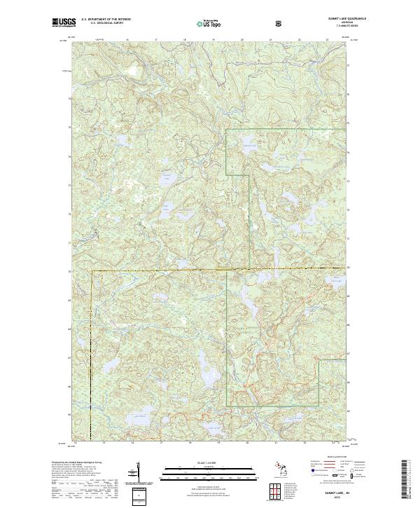 USGS Topographic Map – Summit Lake