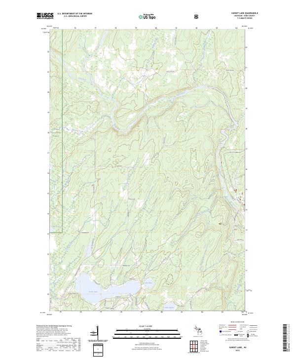 USGS Topographic Map – Sunset Lake