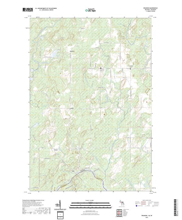 USGS Topographic Map – Swanson