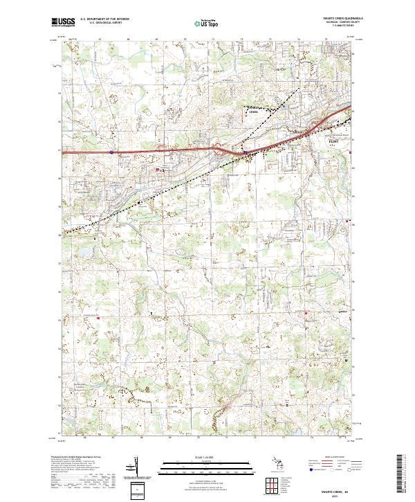 USGS Topographic Map – Swartz Creek